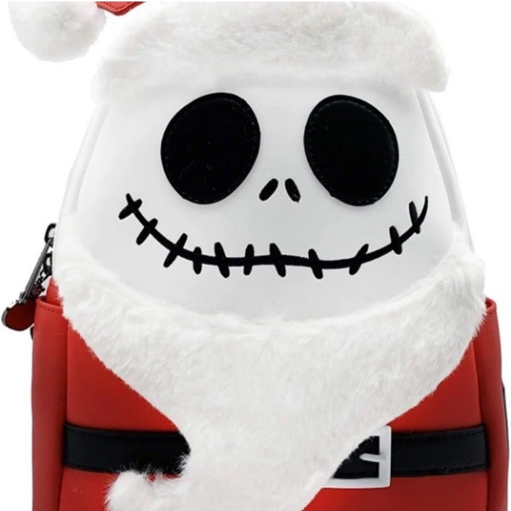 Loungefly Disney Nightmare Before Christmas Santa Jack Skellington Mini Backpack